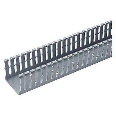 Wire Duct Narrow Slot Gray 1.26W x 1.5D MPN:F1X1.5LG6