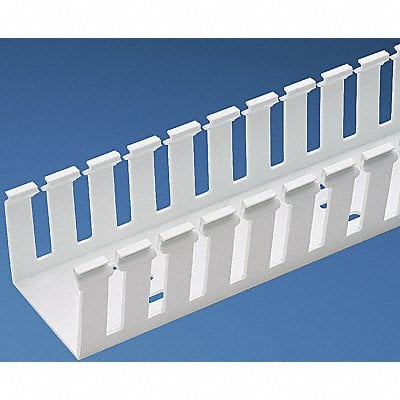 Wire Duct Wide Slot White 4.25 W x 5 D MPN:G4X5WH6