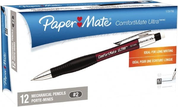 Mechanical Pencil: 0.7 mm Lead Tip, Black MPN:1738798