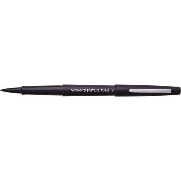 Porous Point Pen: Felt Tip, Black Ink MPN:1865459