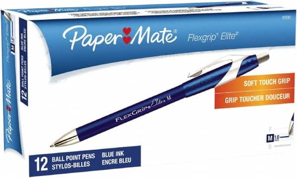 Retractable Pen: 1 mm Tip, Blue Ink MPN:85581