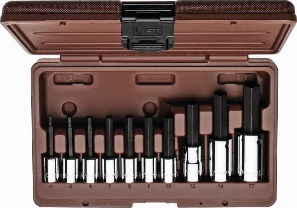 Hex Bit Socket Set: 3/8 & 1/2