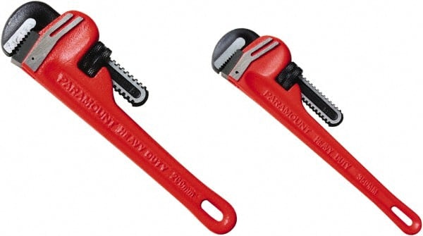 Straight Pipe Wrench Set: 2 Pc, 14