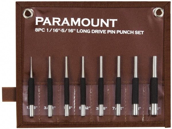 Pin Punch Set: 8 Pc MPN:PAR-LPP8SETP