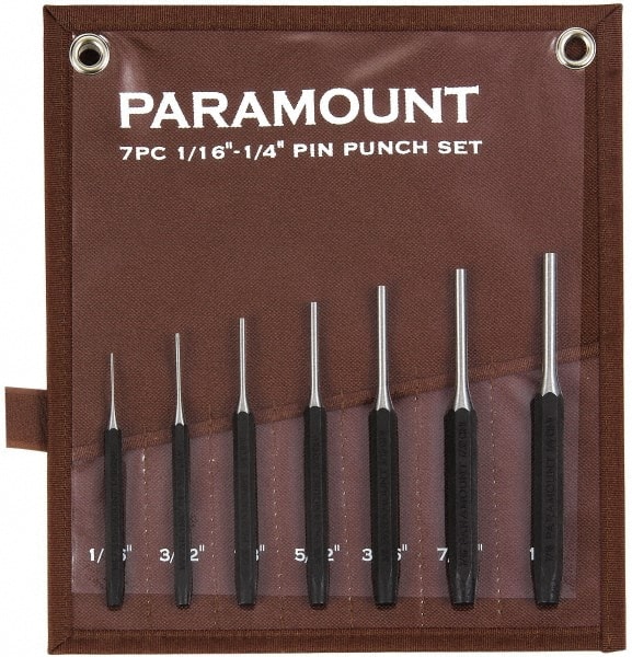 Pin Punch Set: 7 Pc MPN:PAR-PP7SETB