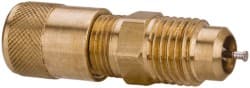 1/8-27 Male Pipe, 500 Max psi, 1/8 Tube OD, Male Connector Access Valve MPN:AVU1-2