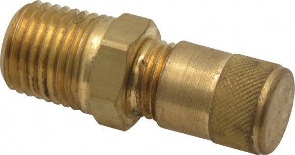 1/4-18 Male Pipe, 500 Max psi, 1/4 Tube OD, Male Connector Access Valve MPN:AVU1-4