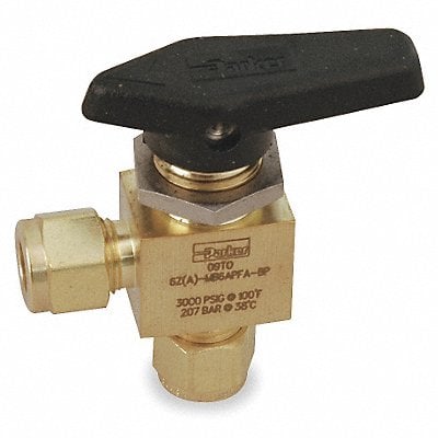 Brass BV Angle CompxComp 1/4 in MPN:4Z-MB6APFA-BP