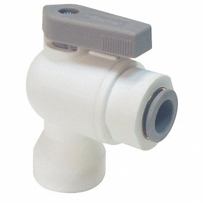 Acetal Ball Valve Push x FNPT 1/4 in MPN:LFPP4VFE4