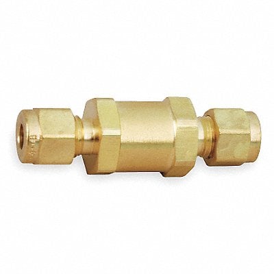 Poppet Check Valve Brass 1/4 Comp. MPN:4A-C4L-10-BN-B