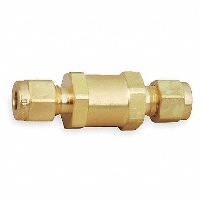 Poppet Check Valve Brass 1/4 Comp. MPN:4Z-C4L-10-BN-B