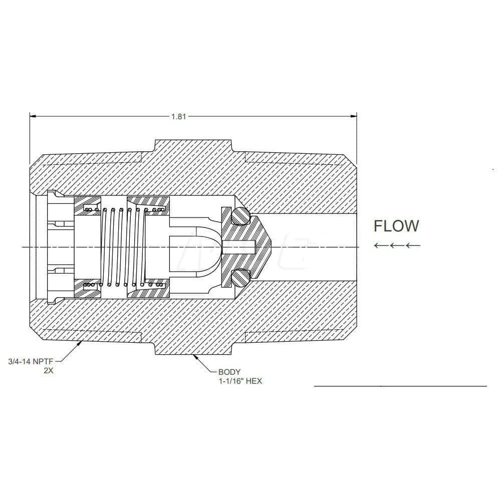 Check Valve: 3/4