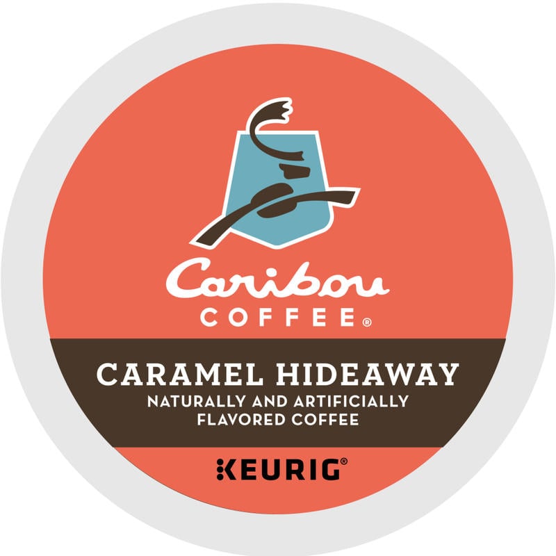 Caribou Coffee Single-Serve Coffee K-Cup, Caramel Hideaway, Carton Of 24 (Min Order Qty 3) MPN:36685