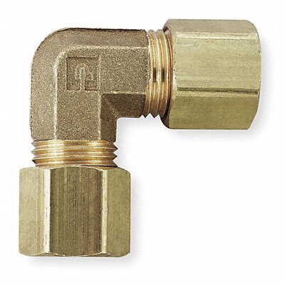 Union Elbow Brass Comp 1/4In PK10 MPN:165C-4