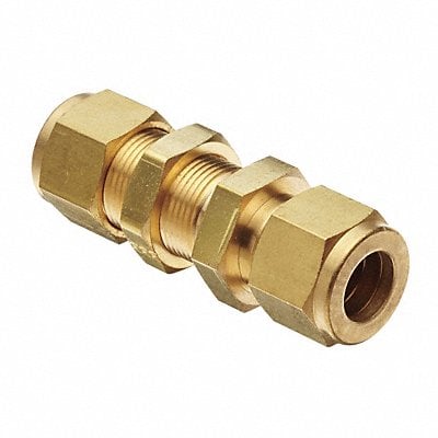 Bulkhead Connector Brass A-LOKxM 1/8In MPN:2BC2-B