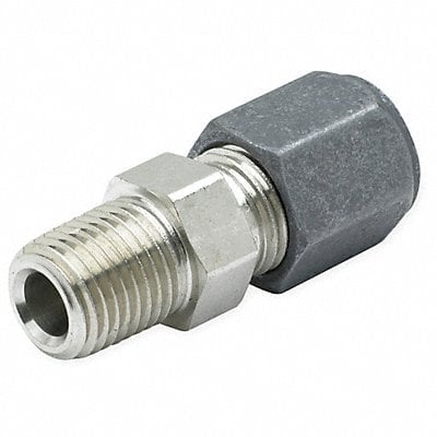 Connector Zinc Pltd Steel CompxM 1/4In MPN:4-4 FBU-S