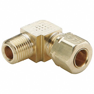 Elbow 90 LL Brass CompxM 3/8Inx1/4In MPN:L269CA-6-4