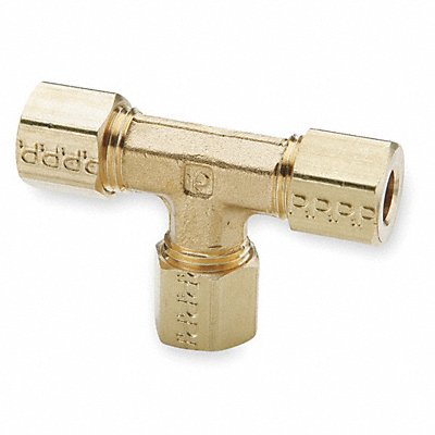 Union Tee Brass Comp 3/8x1/4x1/4In PK10 MPN:164C-6-4-4