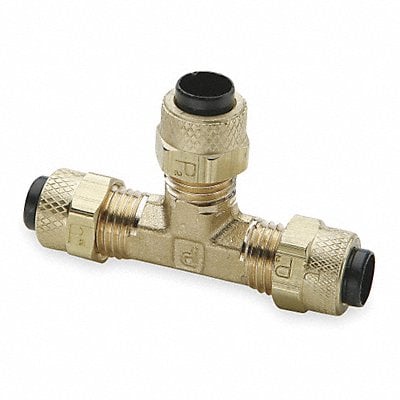 Union Tee Brass Comp 1/4In PK10 MPN:164P-4