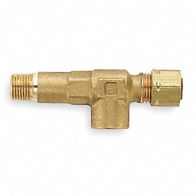 Gage Tee Brass CompxF 1/4Inx1/8In PK10 MPN:168CA-4-2