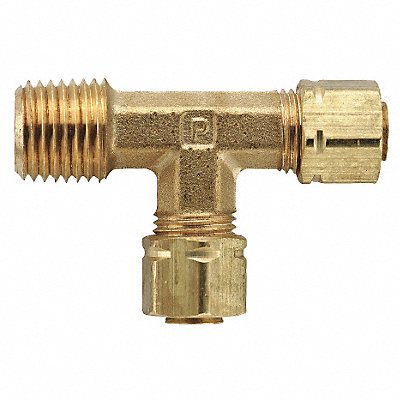 Run Tee Brass CompxM 1/4Inx1/8In PK10 MPN:171CA-4-2