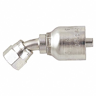 Crimp Fitting 45 Deg 3/4 ID 7/8 FJIC MPN:13777-10-10