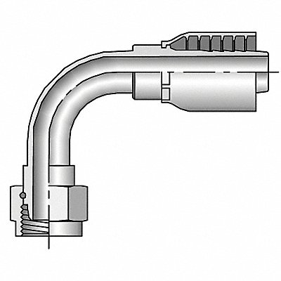 Crimp Fitting 90 Deg 1 ID F BSPP MPN:1B243-16-16