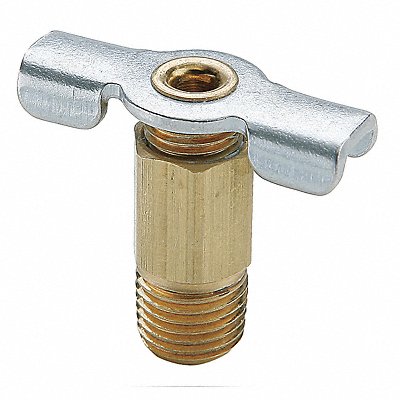 Drain Cock Ball Valve Brass 1/8 In MPN:DC602-2