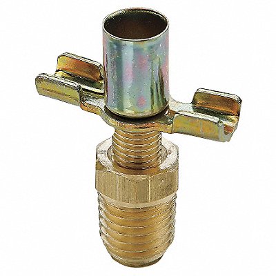 Drain Cock Ball Valve Brass 1/4-18 In MPN:DC606-4