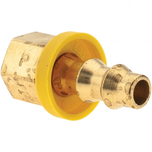 Barbed Push-On Hose Female Swivel: 7/16-24 UNF, Brass MPN:PP-00064