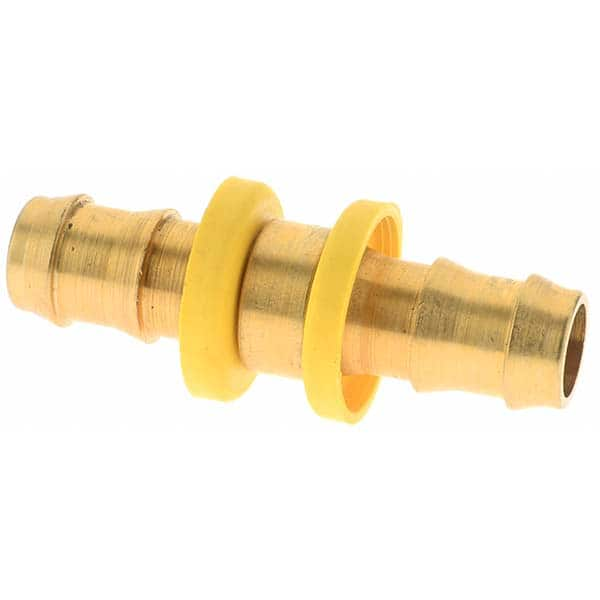 Barbed Push-On Hose Union: Brass, 1/2