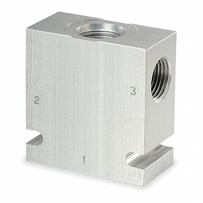 Valve Base 3/4-16 SAE Steel 10-3 Cavity MPN:B10-3-8T