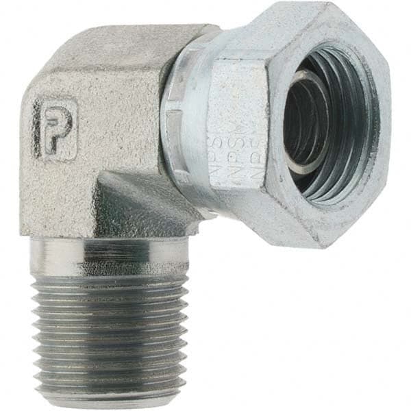 Hydraulic Hose Swivel Fitting: 6 mm, 3/8-18, 6,000 psi MPN:KP61680