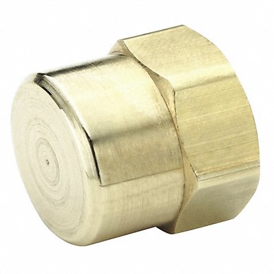 Hex Head Cap Brass 3/4 in Pipe Size FNPT MPN:213P-12