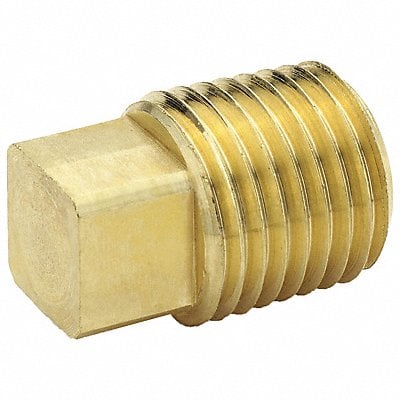 Square Head Plug Brass 1/8 in MNPT MPN:211P-2