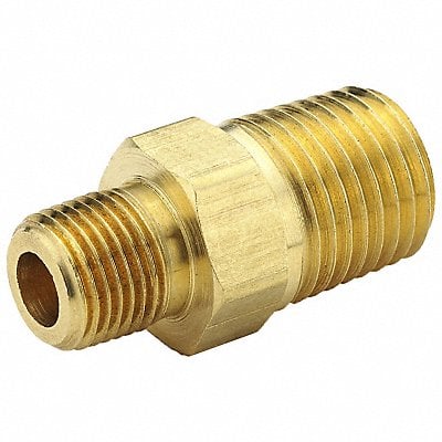 Hex Reducing Nipple Brass 1/4 x 1/8 in MPN:216P-4-2