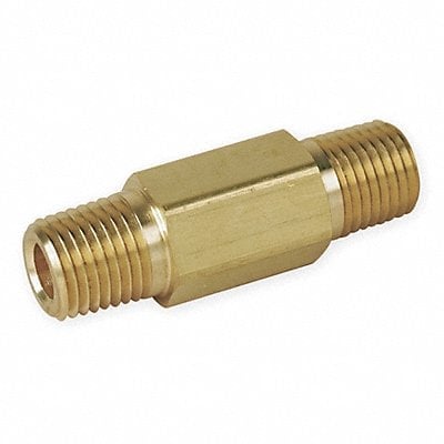 Hex Long Nipple Brass 1/4 in MNPT MPN:4-4 MHLN-B 2.0