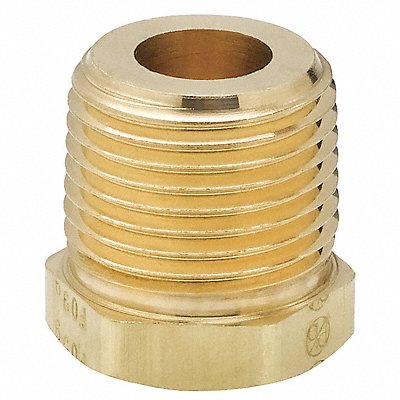 Hex Bushing Brass 3/8 x 1/8 in NPT MPN:L209P-6-2