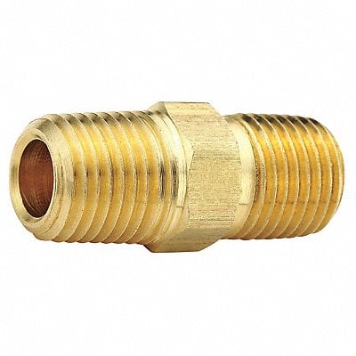 Hex Nipple Brass 1/2 x 3/8 in MNPT MPN:L216P-8-6