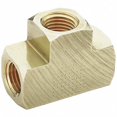 Extruded Tee Brass 1/4 in Pipe Size FNPT MPN:L2203P-4