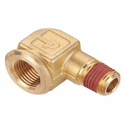 90 Street Elbow Brass 3/8 x 1/2 in MPN:VS1202P-6-8