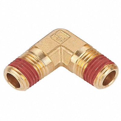 90 Elbow Brass 1/8 in Pipe Size MNPT MPN:VS1204P-2