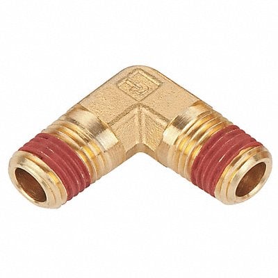 90 Elbow Brass 1/4 in Pipe Size MNPT MPN:VS1204P-4