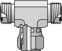 Compression Tube Swivel Branch: O-Ring Face Seal MPN:10 S6LO-S