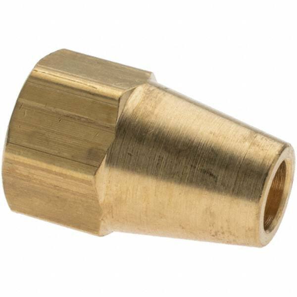 Brass Flared Tube Long Nut: 1/4