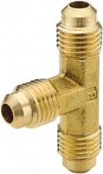 Brass Flared Tube Union: 1/2 x 1/2 x 3/8