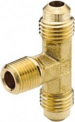 Brass Flared Tube Male Branch Tee: 5/8