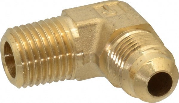 Brass Flared Tube Male Elbow: 5/16