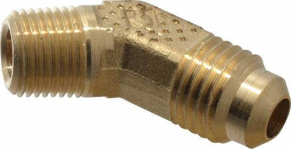 Brass Flared Tube Male 45 °, Elbow: 1/4