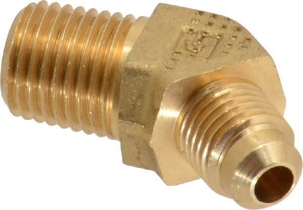 Brass Flared Tube Male 45 °, Elbow: 1/4